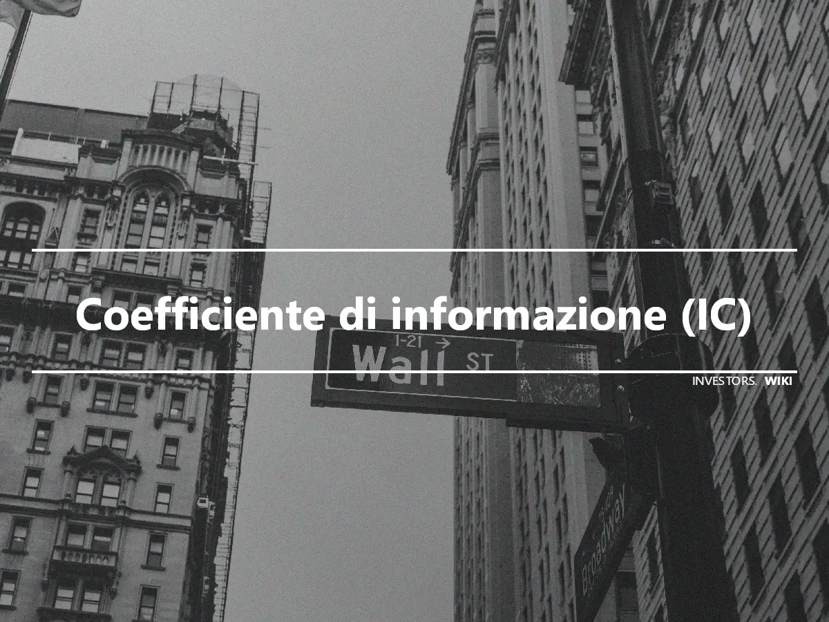 Coefficiente di informazione (IC)