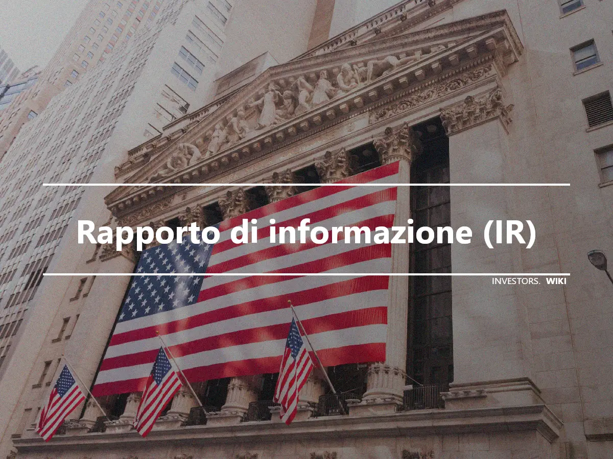 Rapporto di informazione (IR)