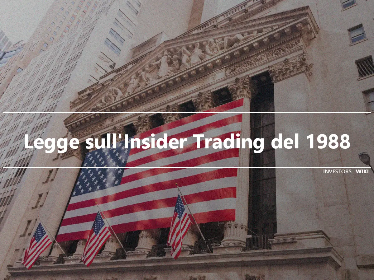 Legge sull'Insider Trading del 1988