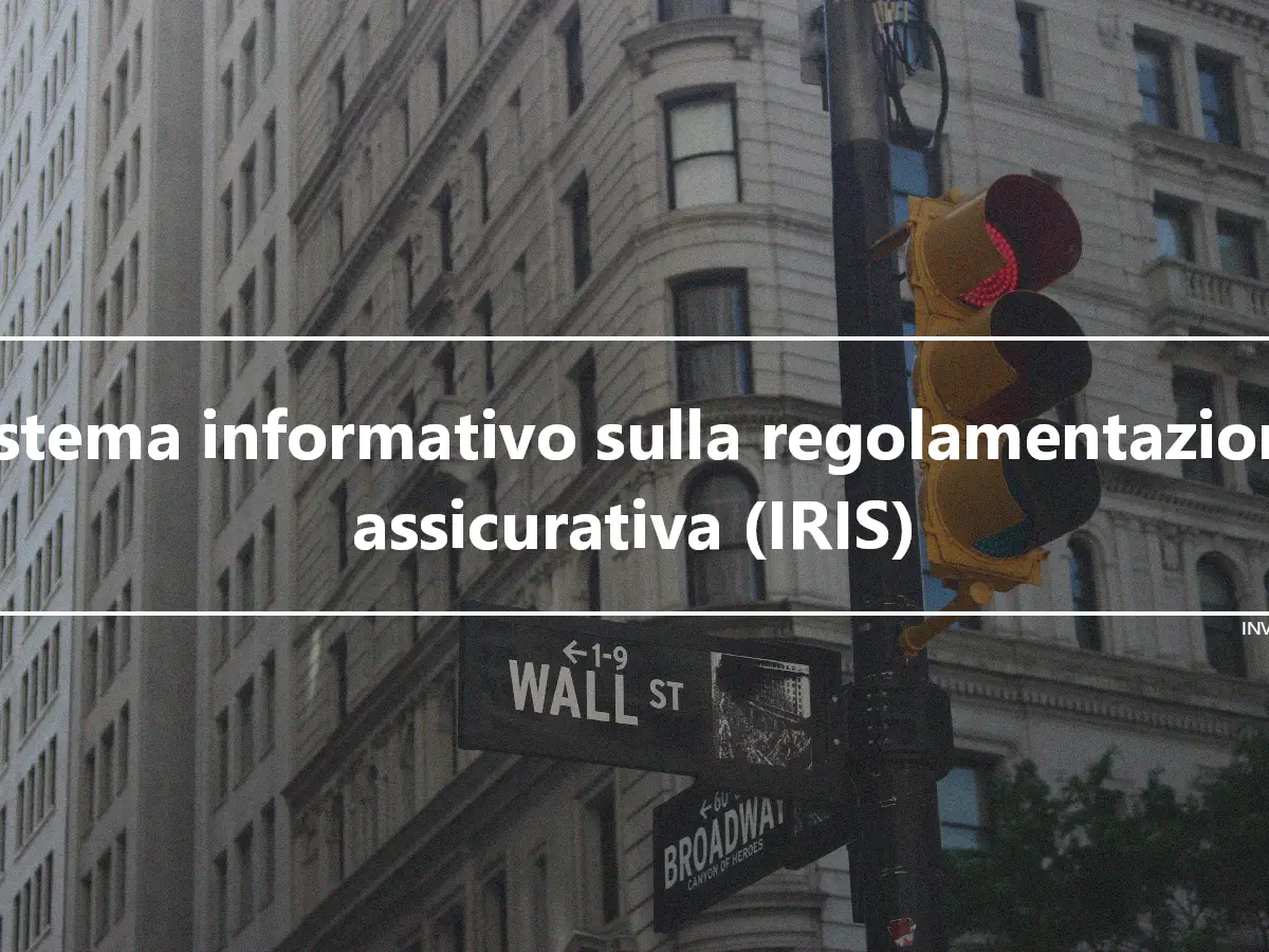 Sistema informativo sulla regolamentazione assicurativa (IRIS)