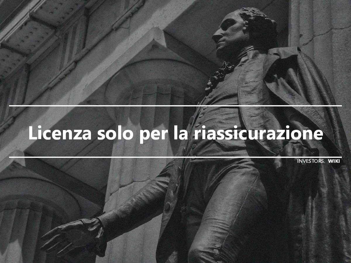 Licenza solo per la riassicurazione