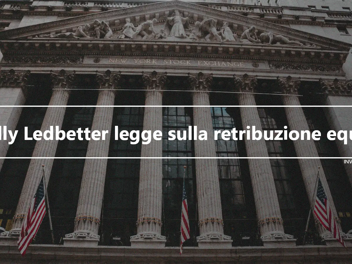 Lilly Ledbetter legge sulla retribuzione equa