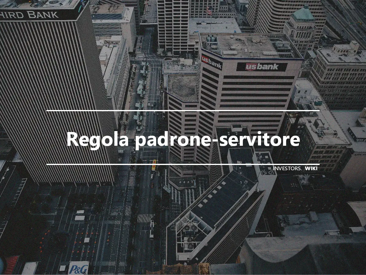 Regola padrone-servitore