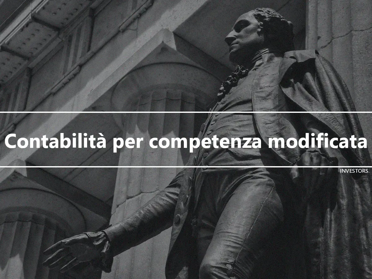 Contabilità per competenza modificata