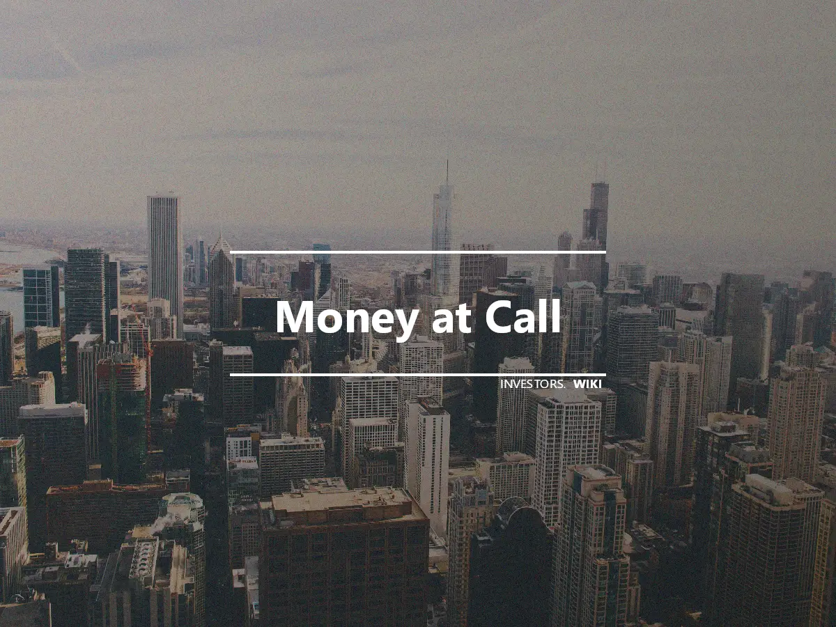 Money at Call
