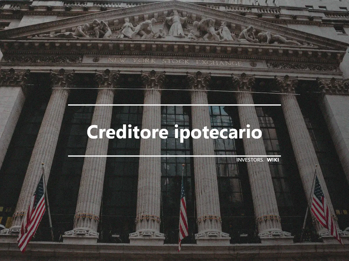 Creditore ipotecario