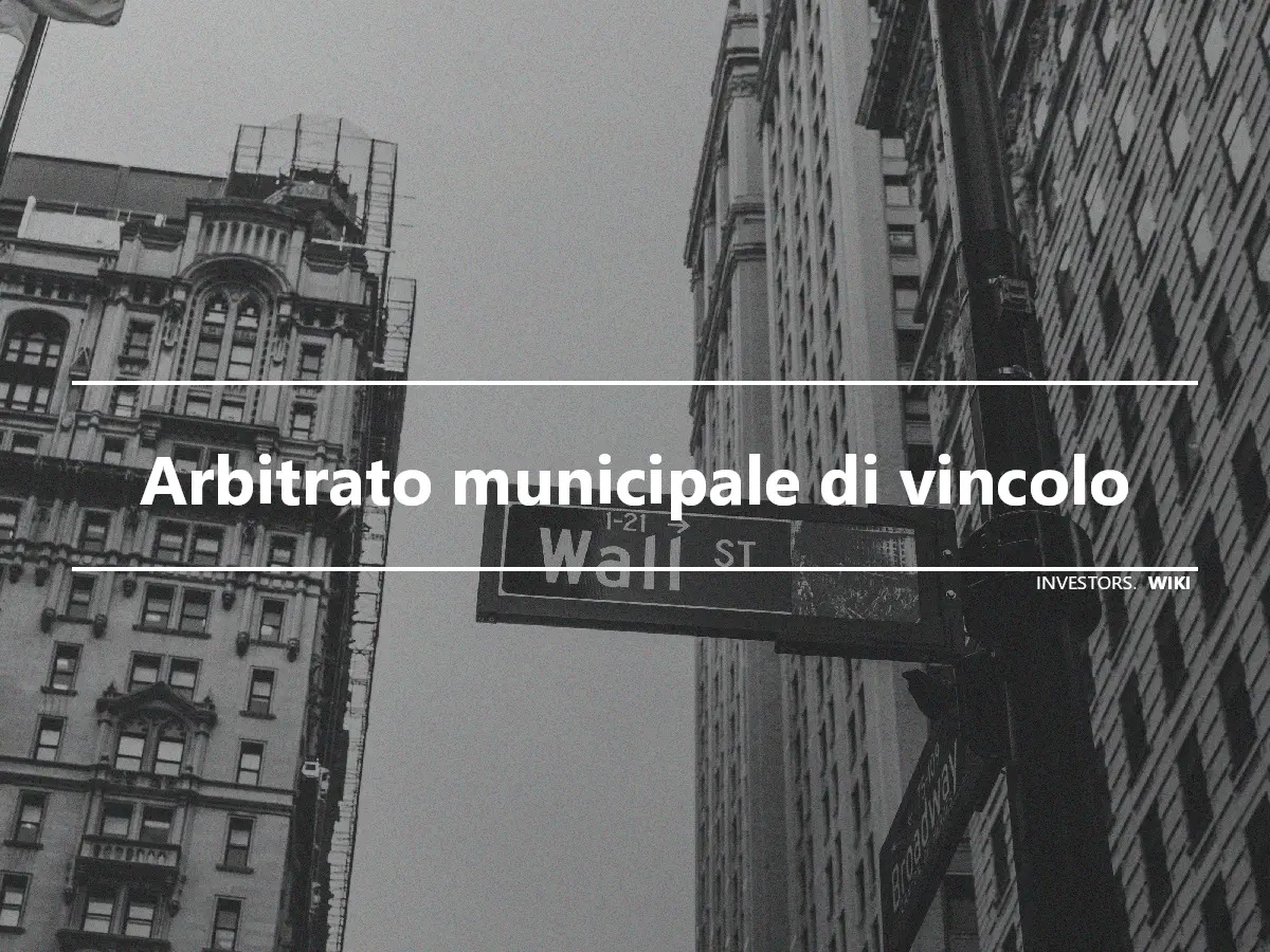 Arbitrato municipale di vincolo