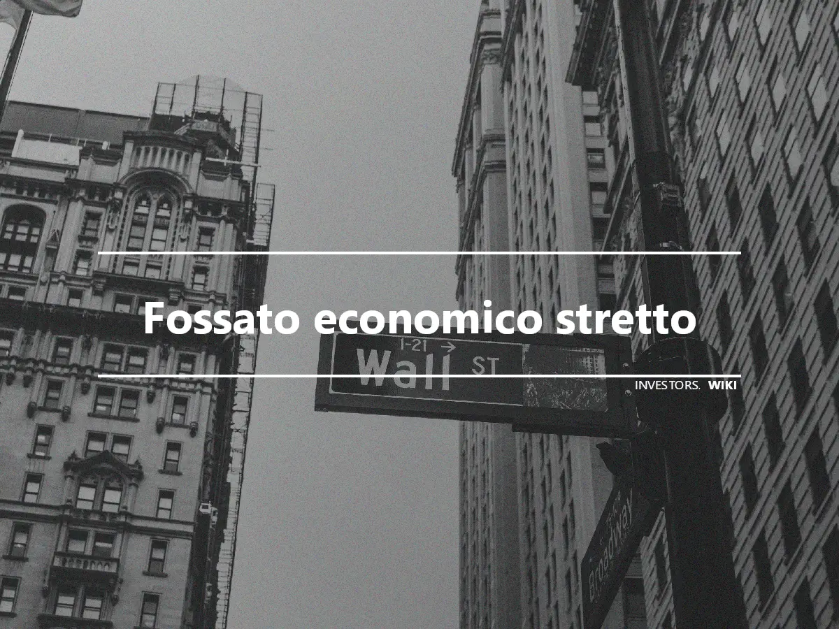 Fossato economico stretto