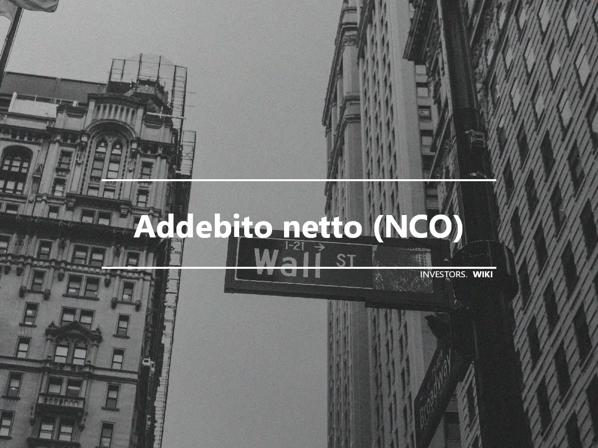 Addebito netto (NCO)