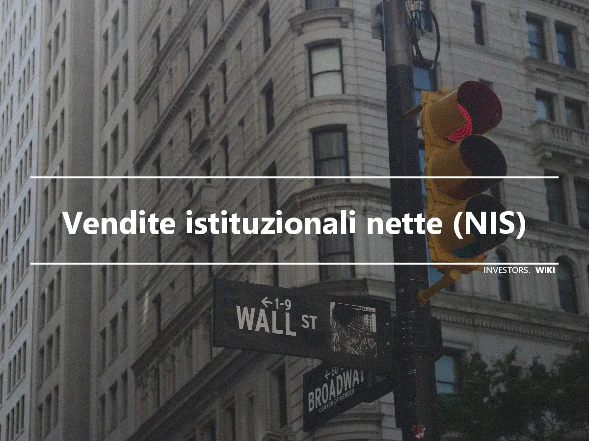 Vendite istituzionali nette (NIS)