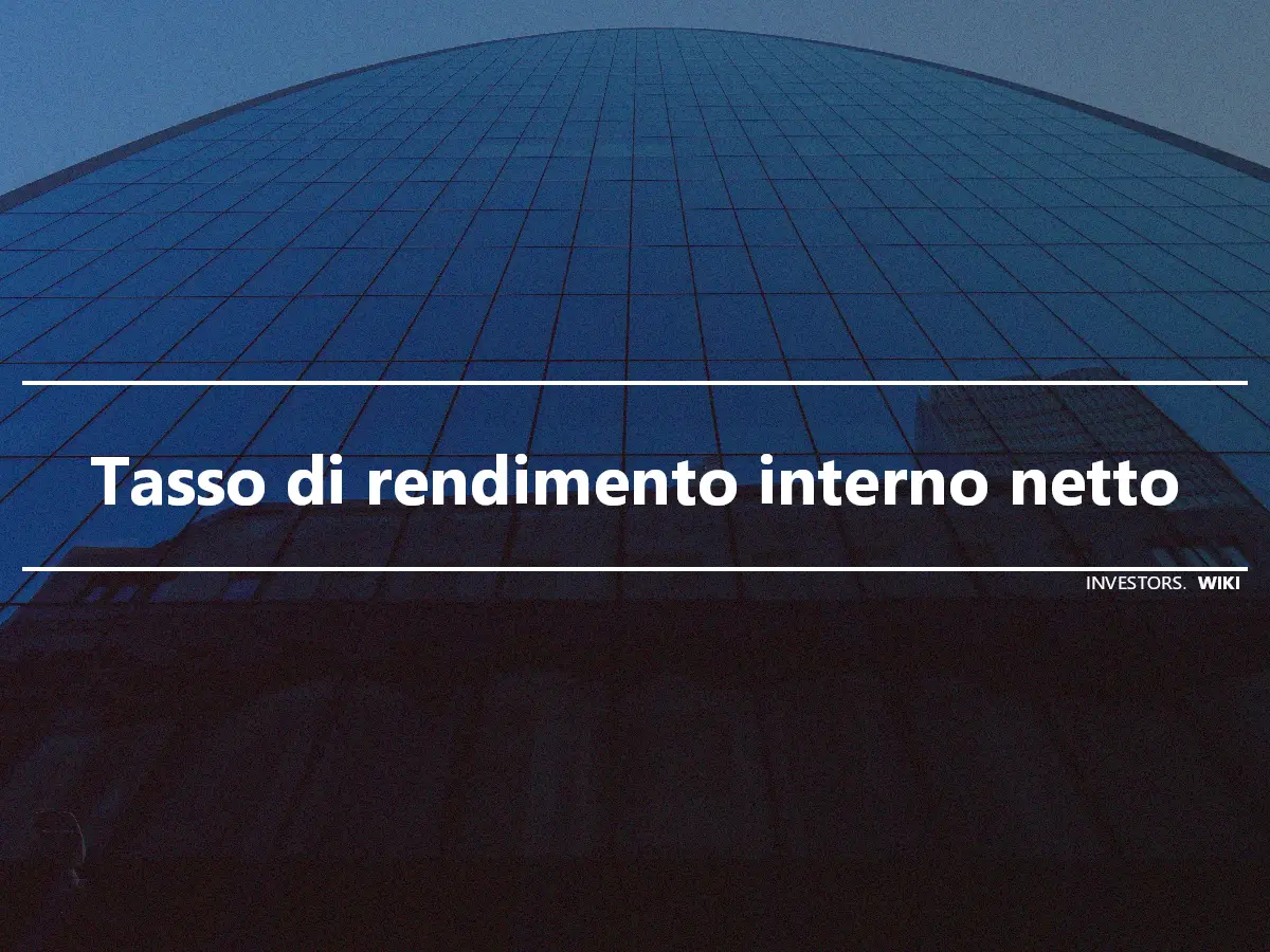 Tasso di rendimento interno netto