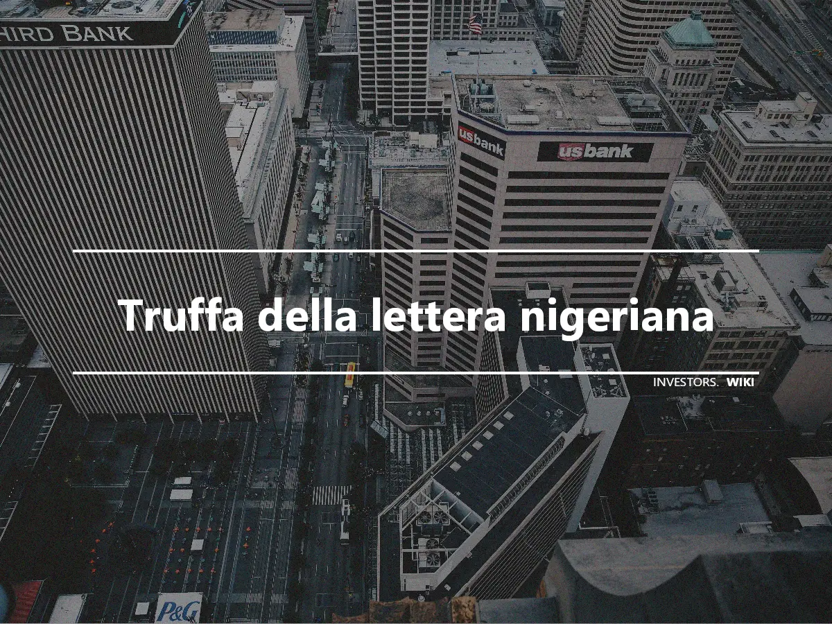 Truffa della lettera nigeriana
