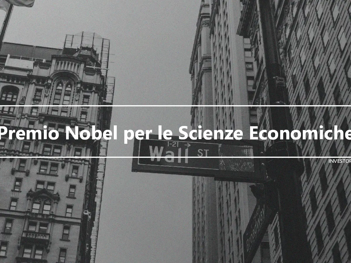 Premio Nobel per le Scienze Economiche