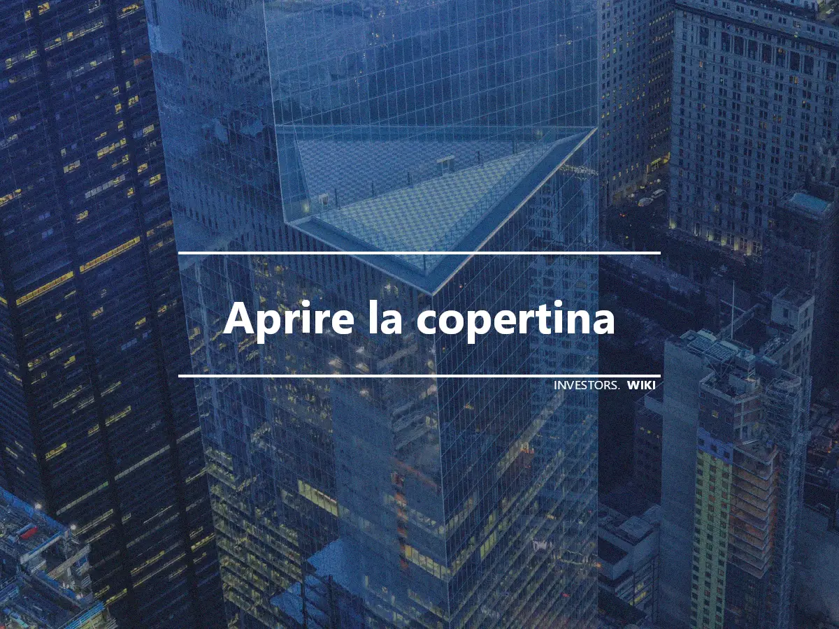 Aprire la copertina