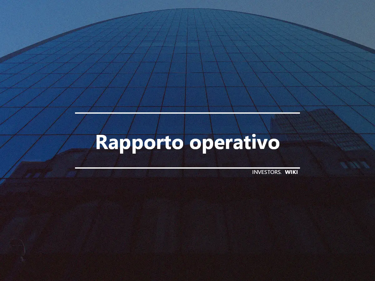 Rapporto operativo