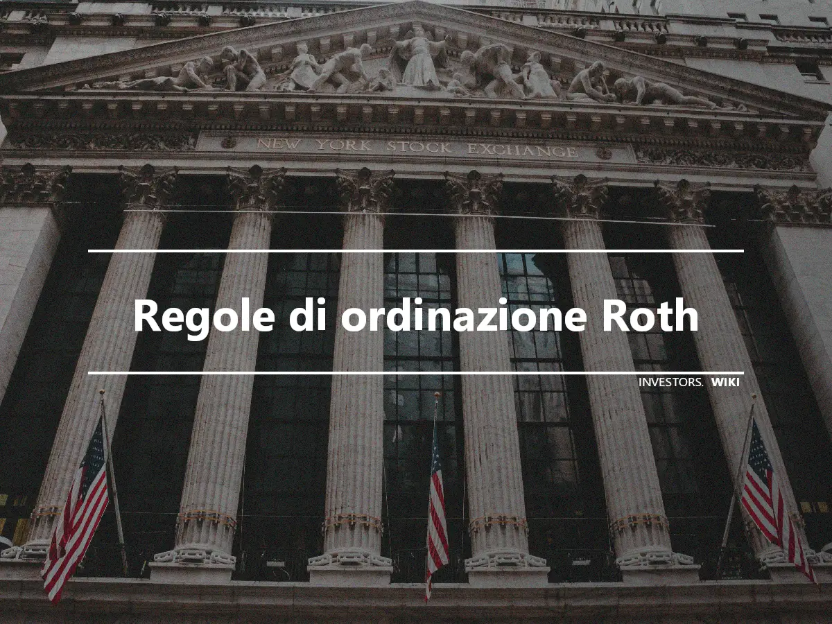 Regole di ordinazione Roth