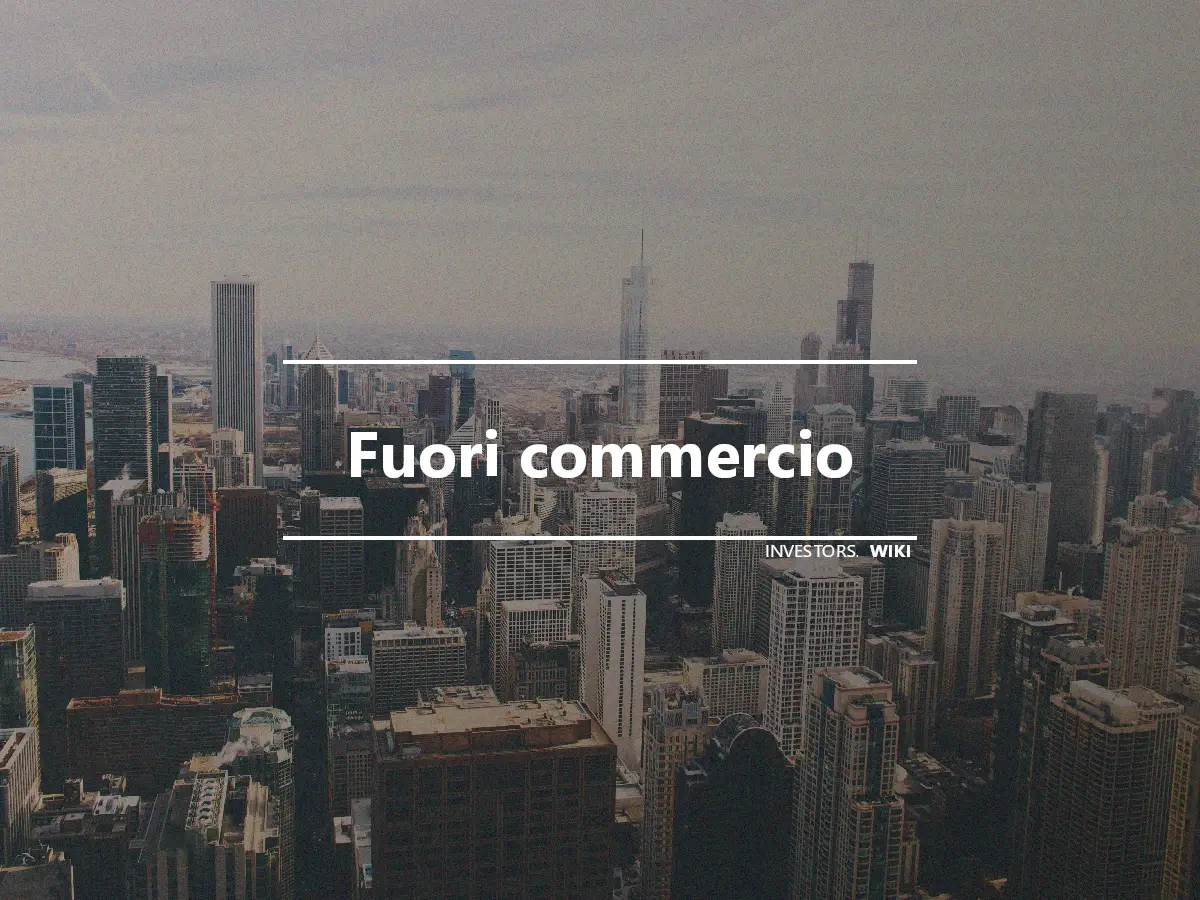 Fuori commercio