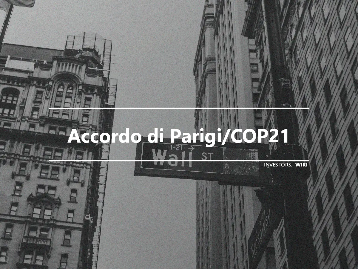 Accordo di Parigi/COP21