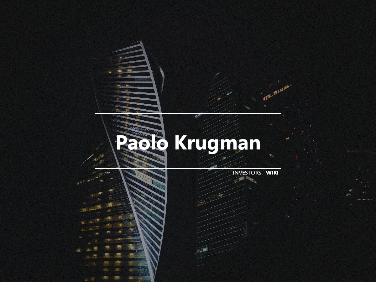 Paolo Krugman