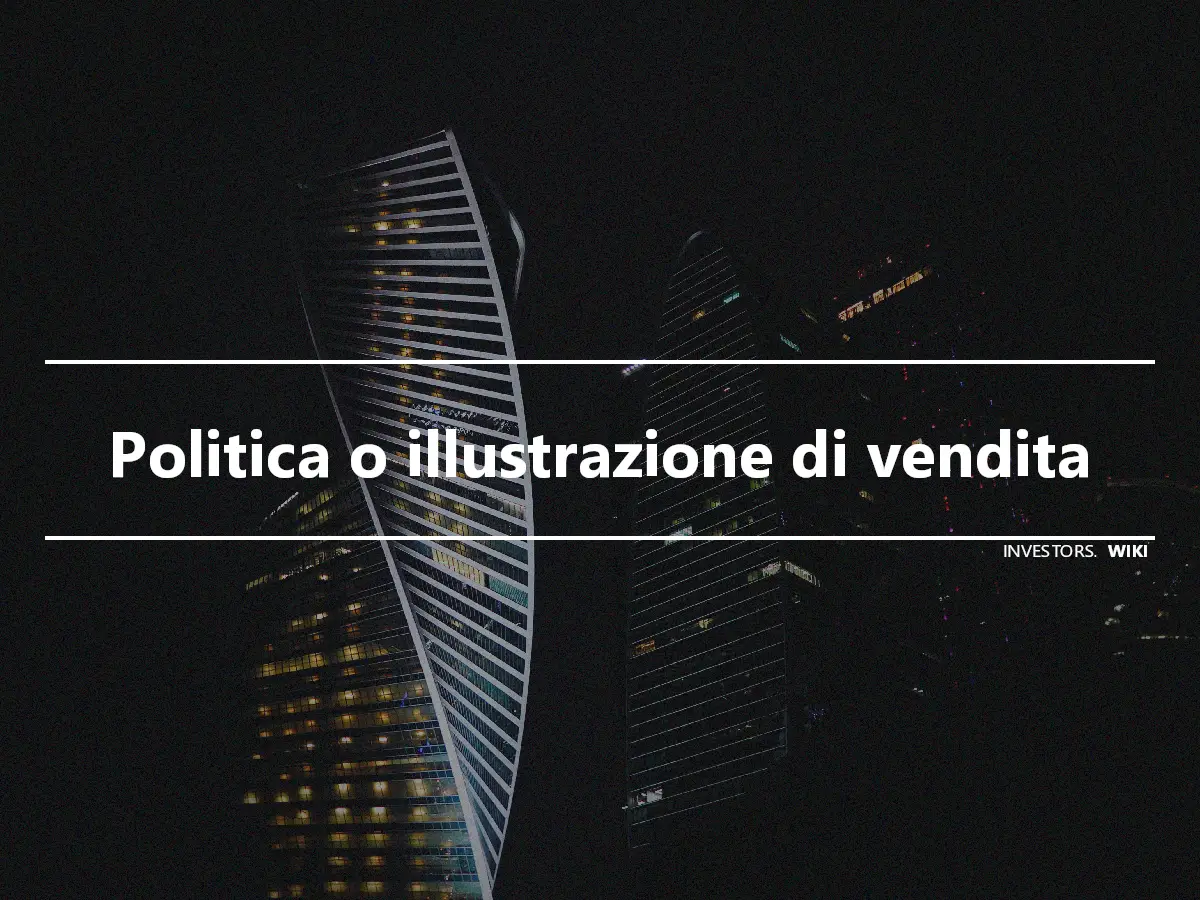 Politica o illustrazione di vendita