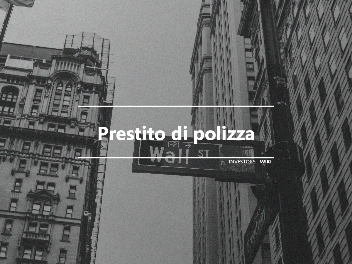 Prestito di polizza