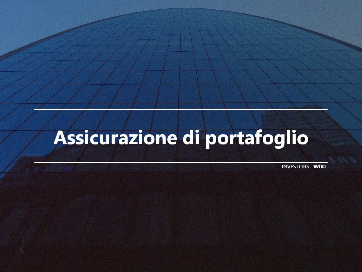 Assicurazione di portafoglio