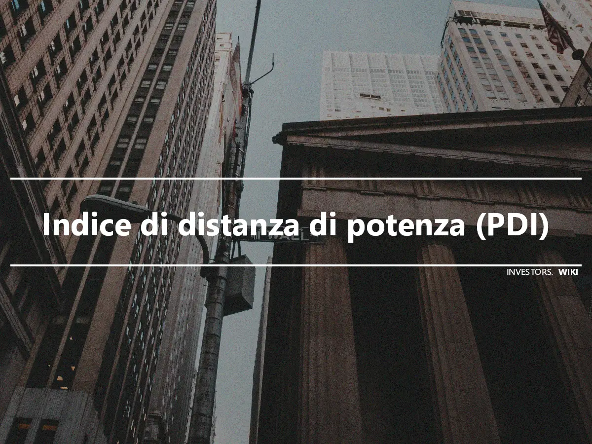 Indice di distanza di potenza (PDI)