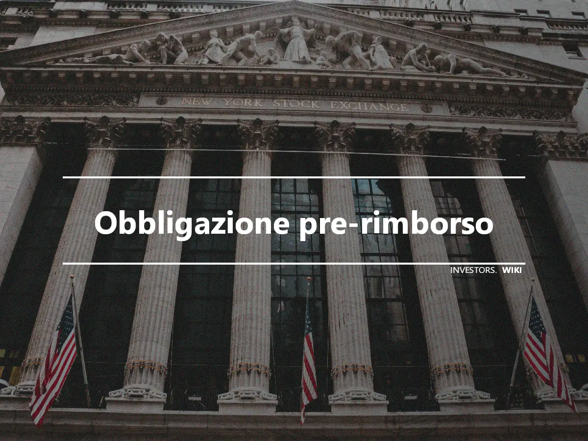 Obbligazione pre-rimborso