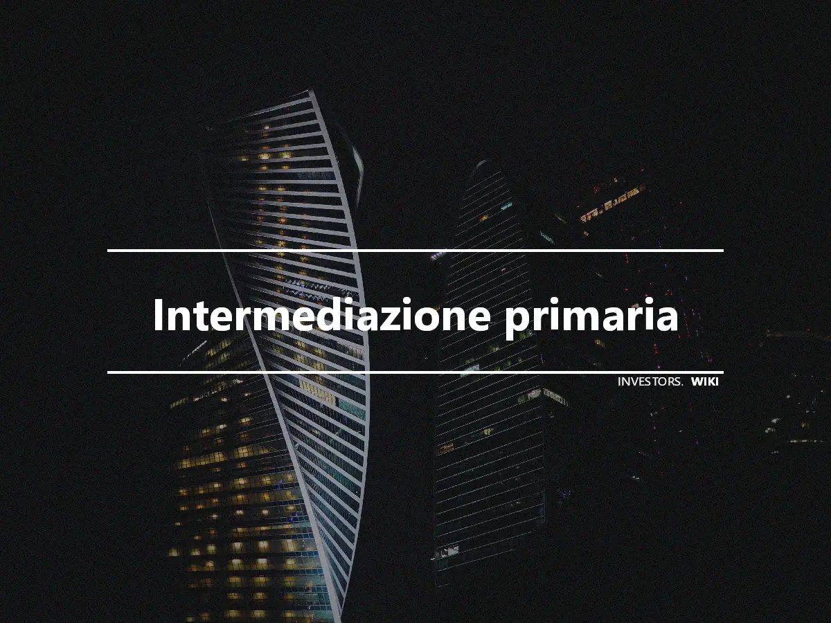 Intermediazione primaria