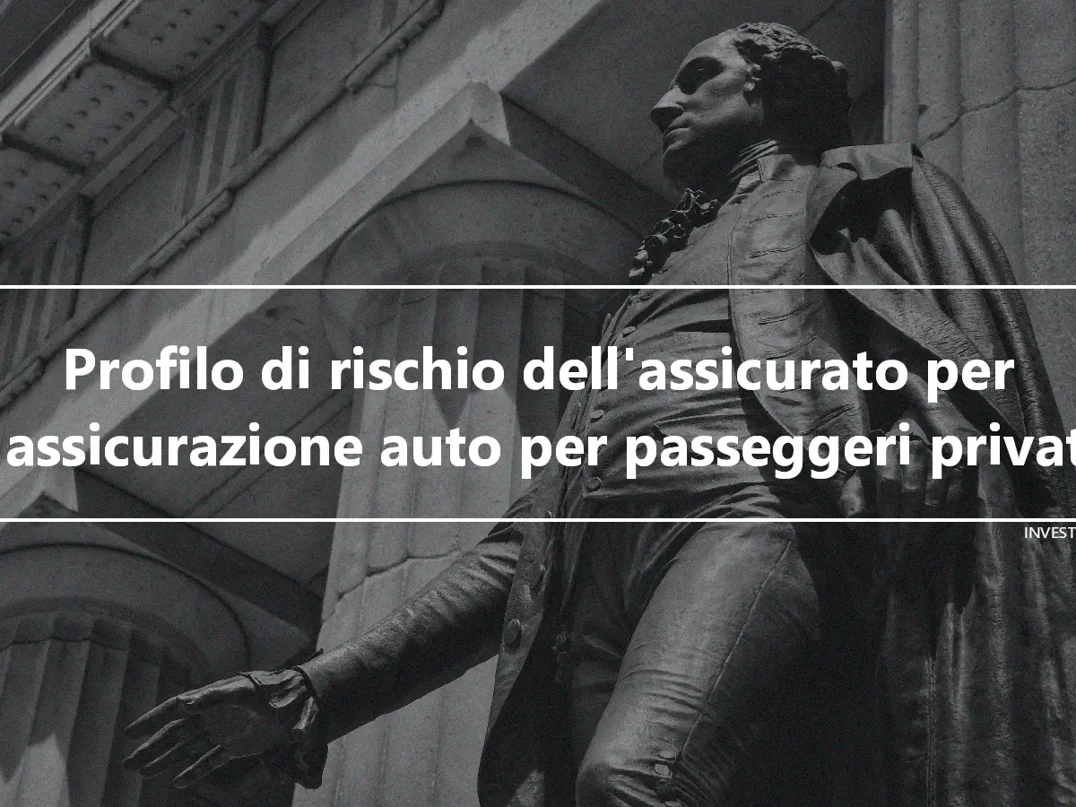 Profilo di rischio dell'assicurato per l'assicurazione auto per passeggeri privati