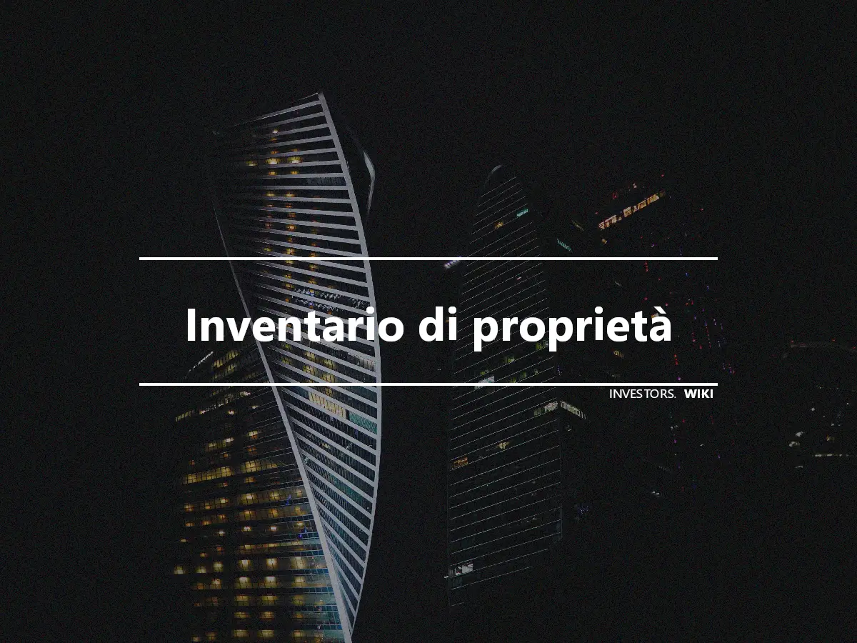 Inventario di proprietà