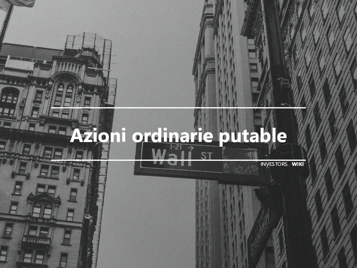 Azioni ordinarie putable