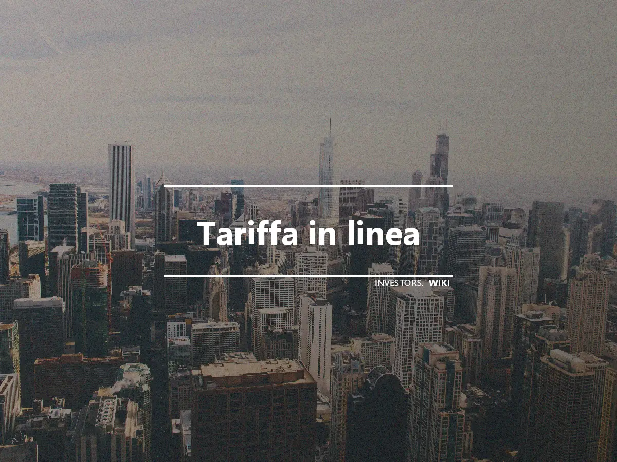 Tariffa in linea