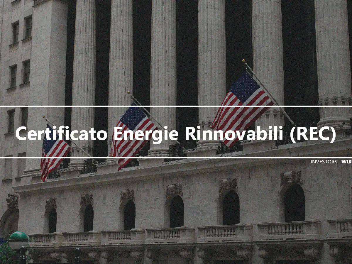 Certificato Energie Rinnovabili (REC)