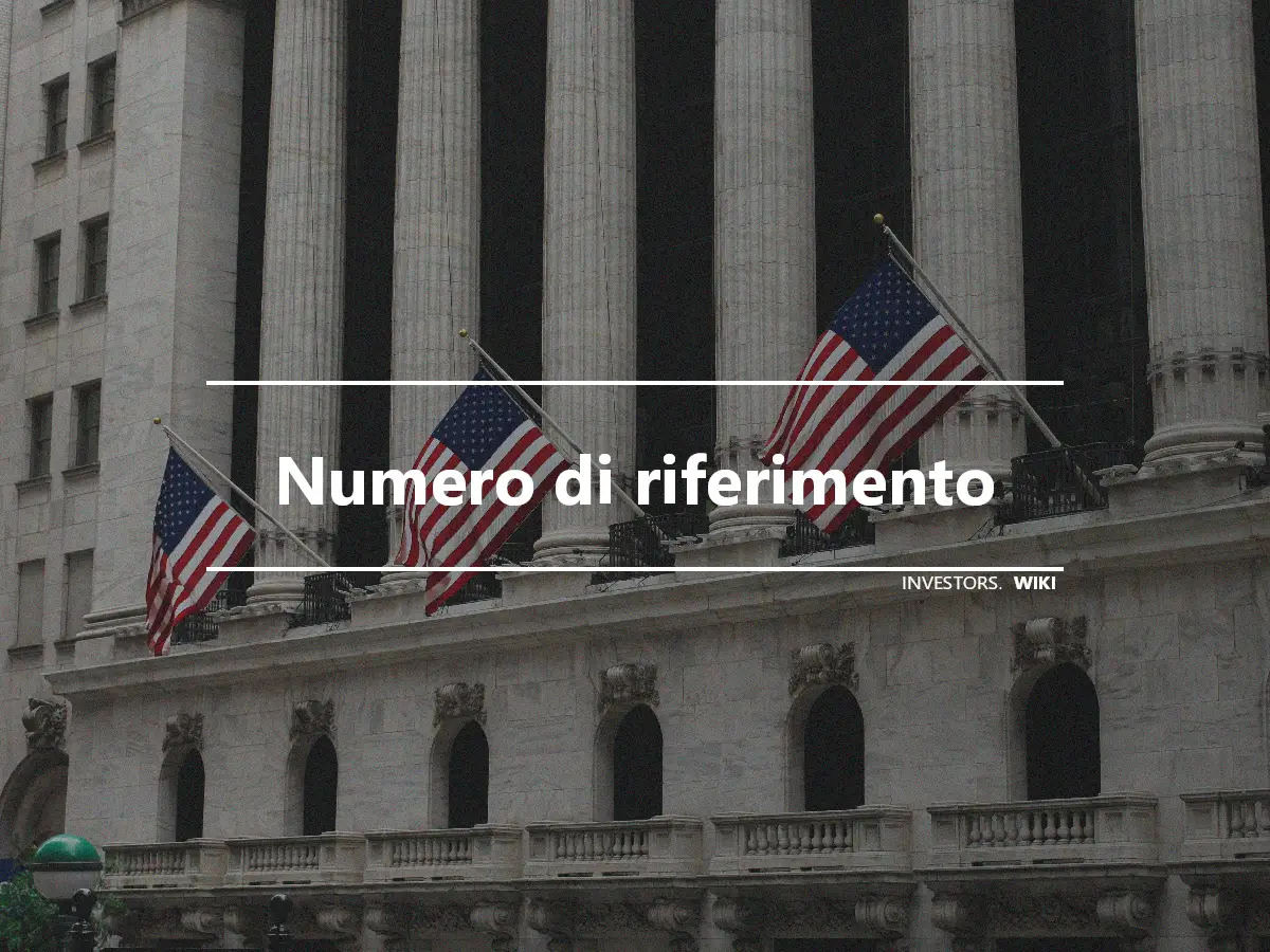 Numero di riferimento