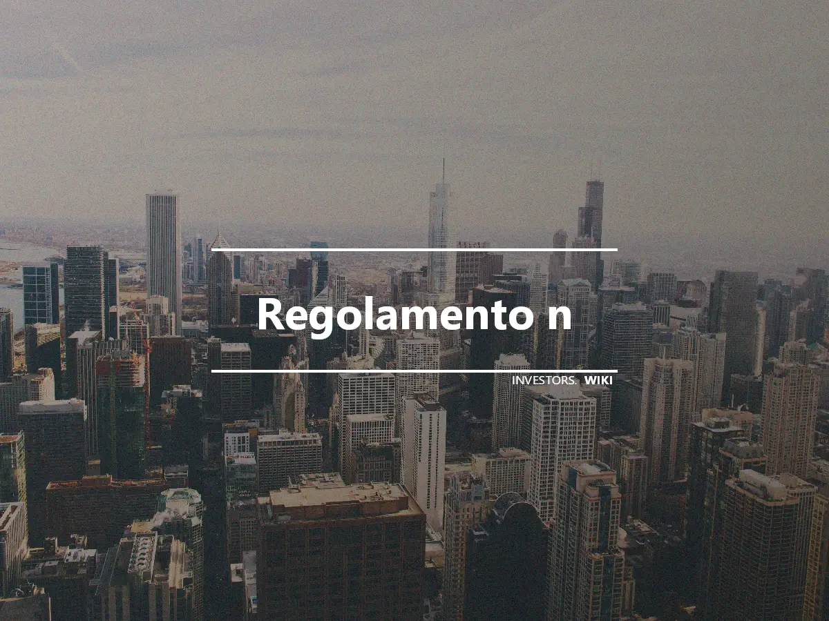 Regolamento n