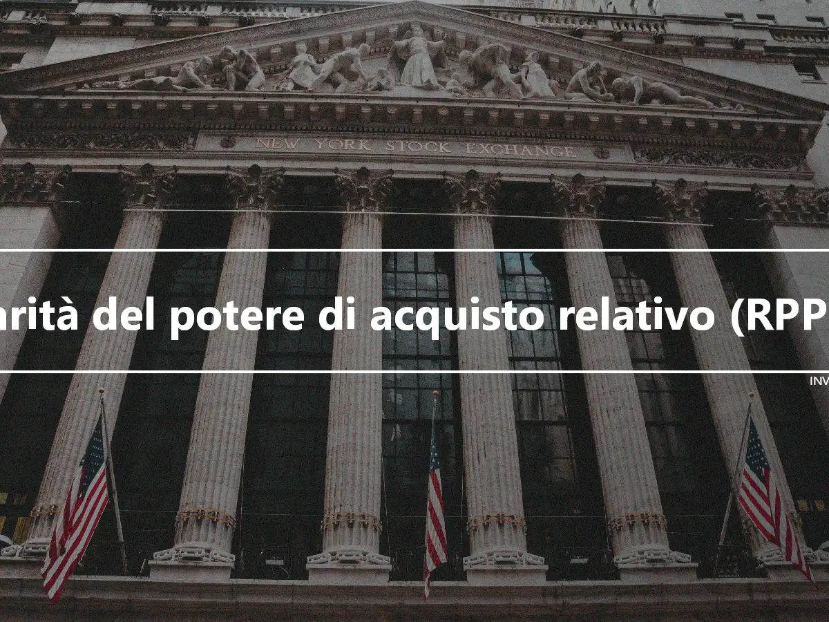 Parità del potere di acquisto relativo (RPPP)