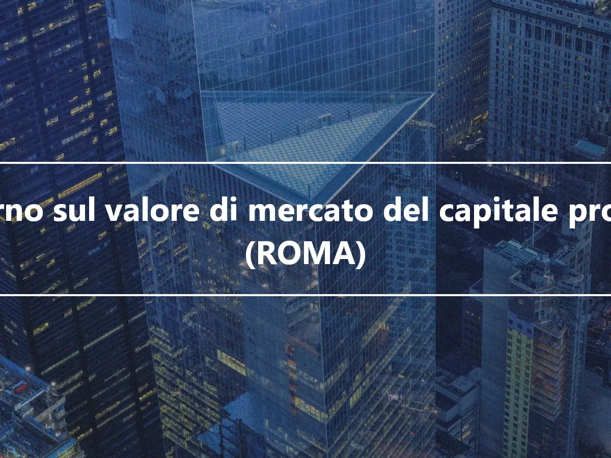 Ritorno sul valore di mercato del capitale proprio (ROMA)