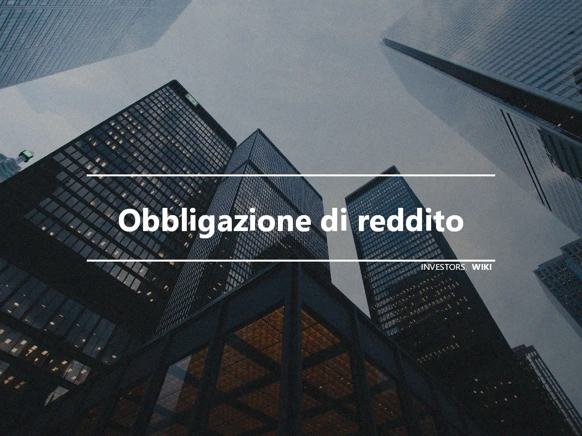 Obbligazione di reddito