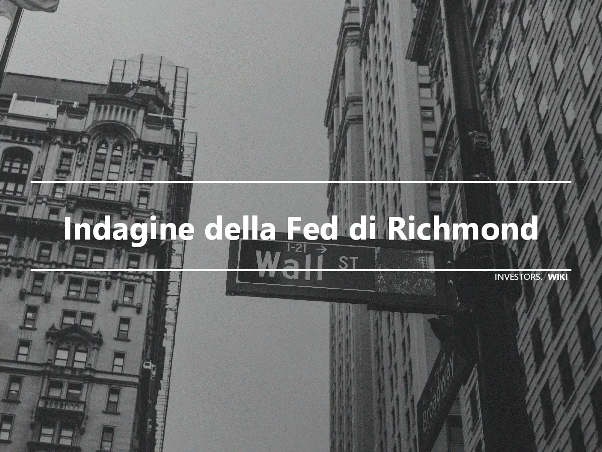 Indagine della Fed di Richmond