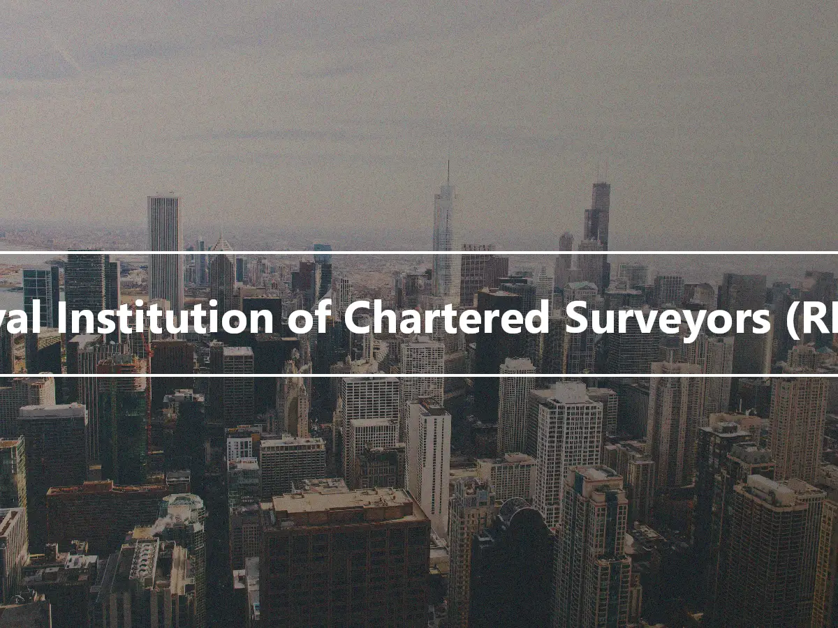 Royal Institution of Chartered Surveyors (RICS)