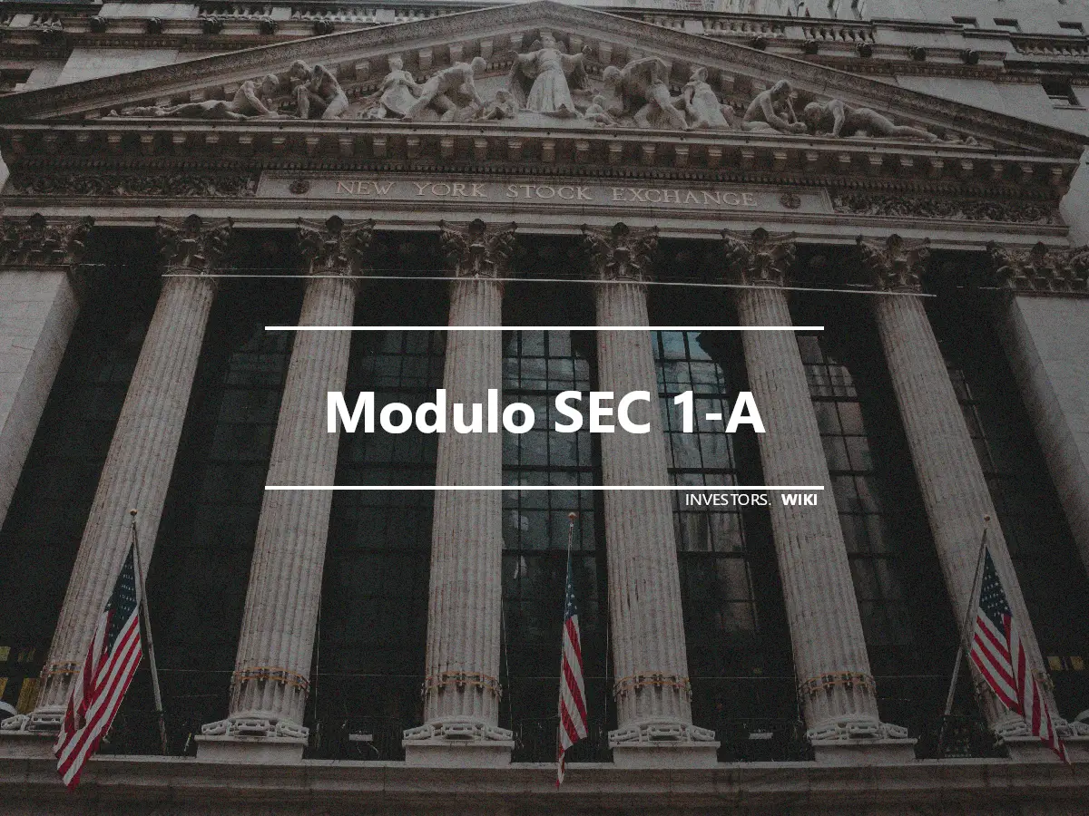 Modulo SEC 1-A
