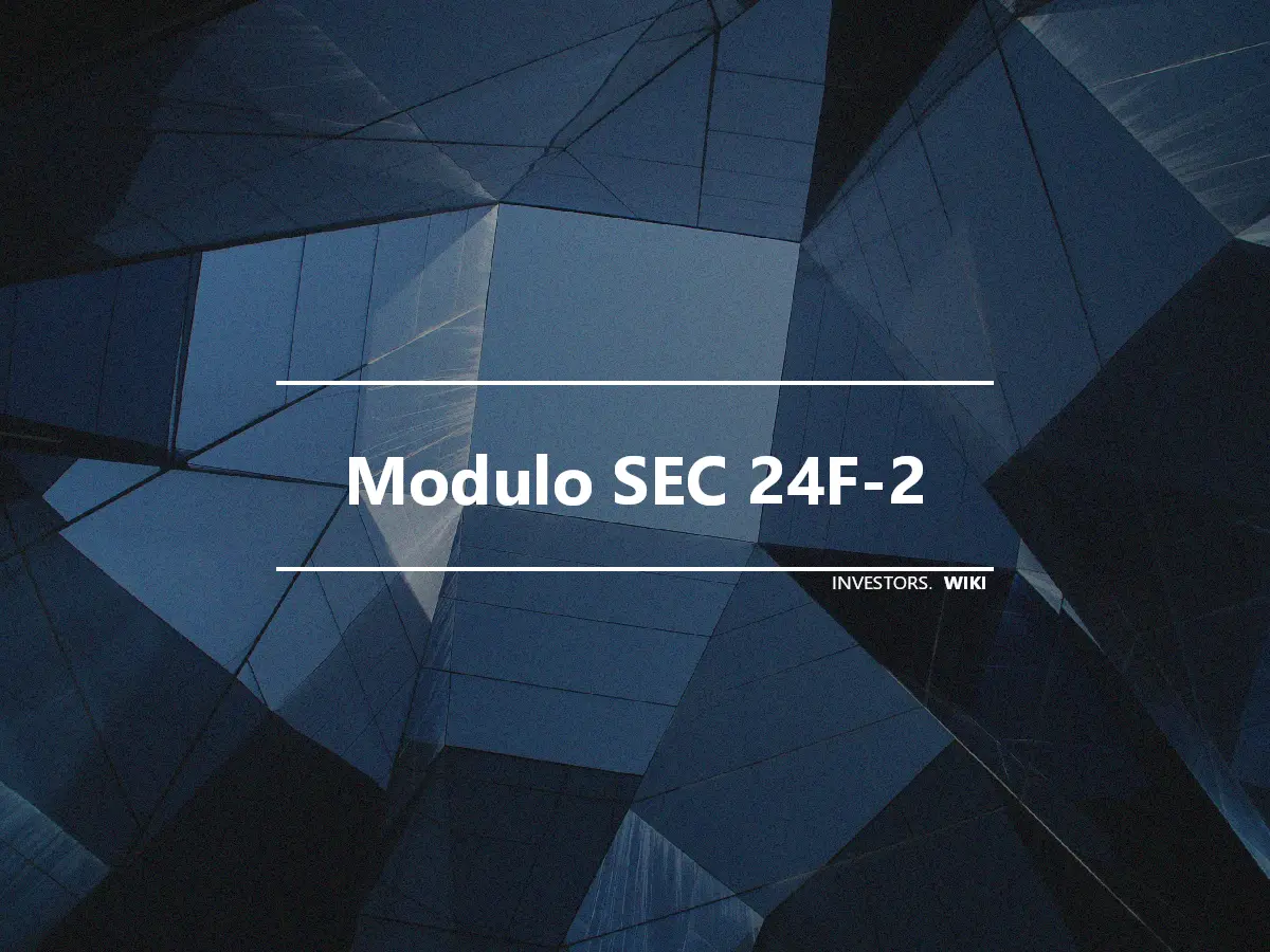 Modulo SEC 24F-2