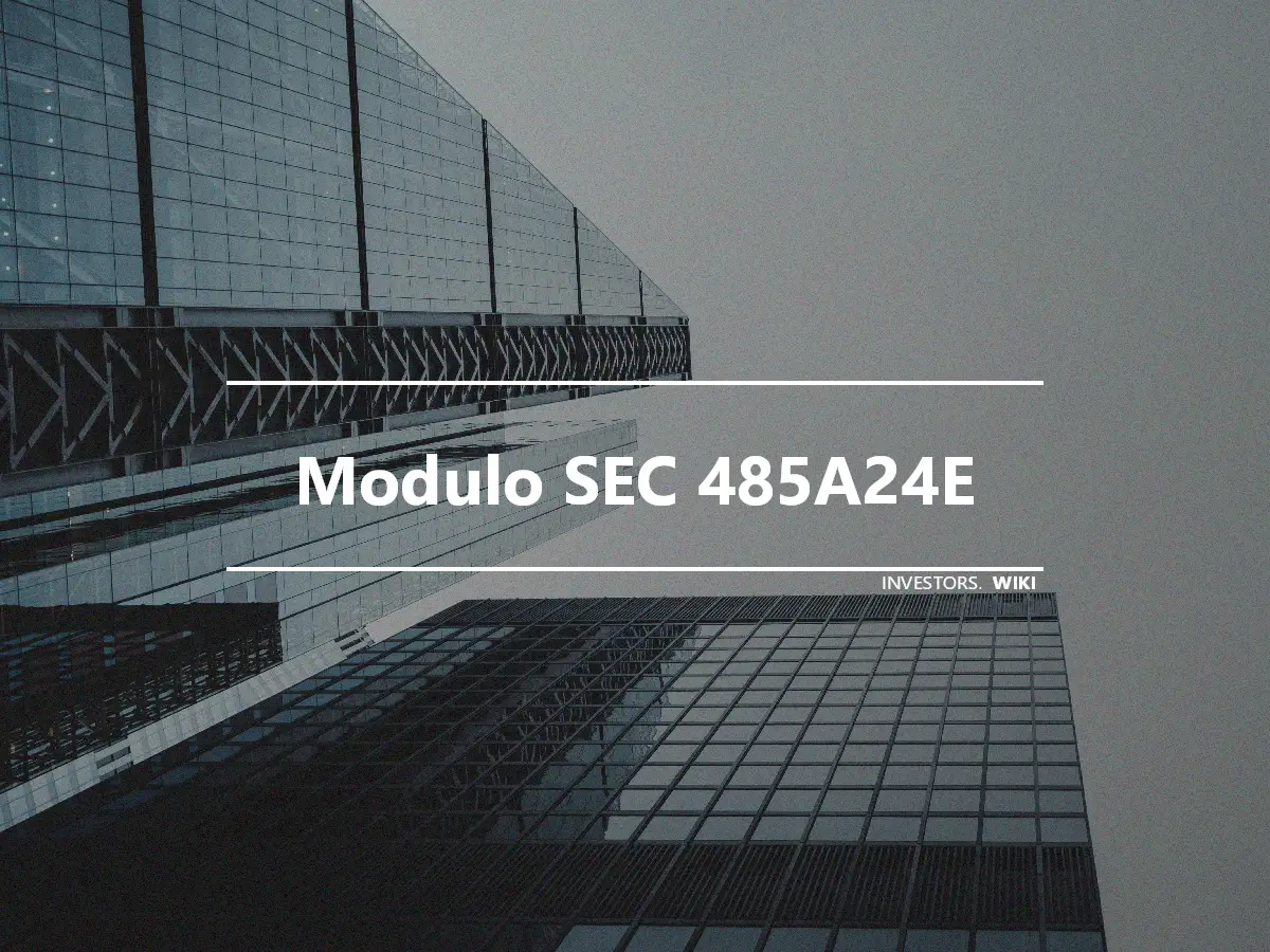 Modulo SEC 485A24E