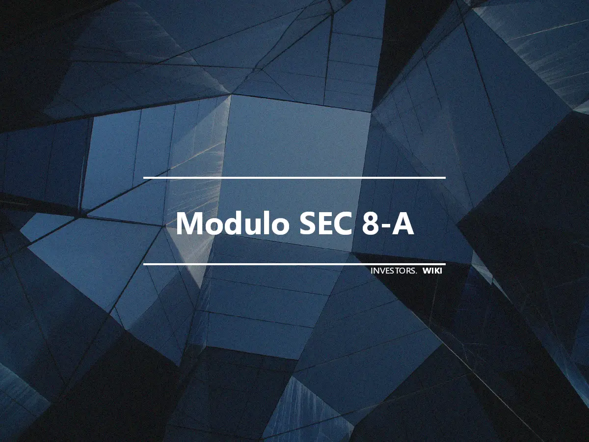 Modulo SEC 8-A