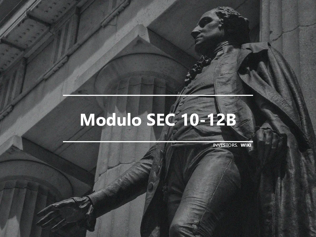 Modulo SEC 10-12B