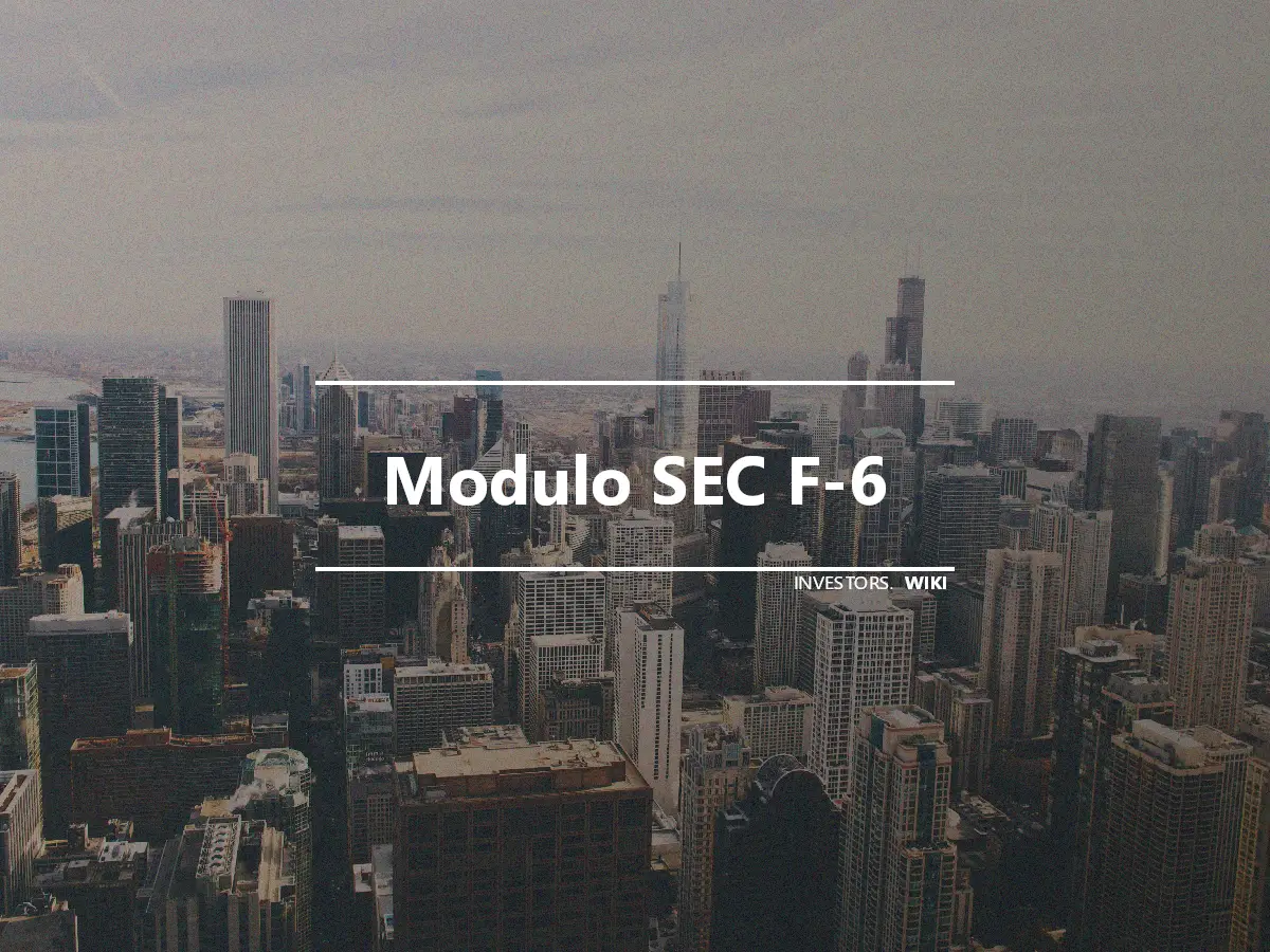 Modulo SEC F-6