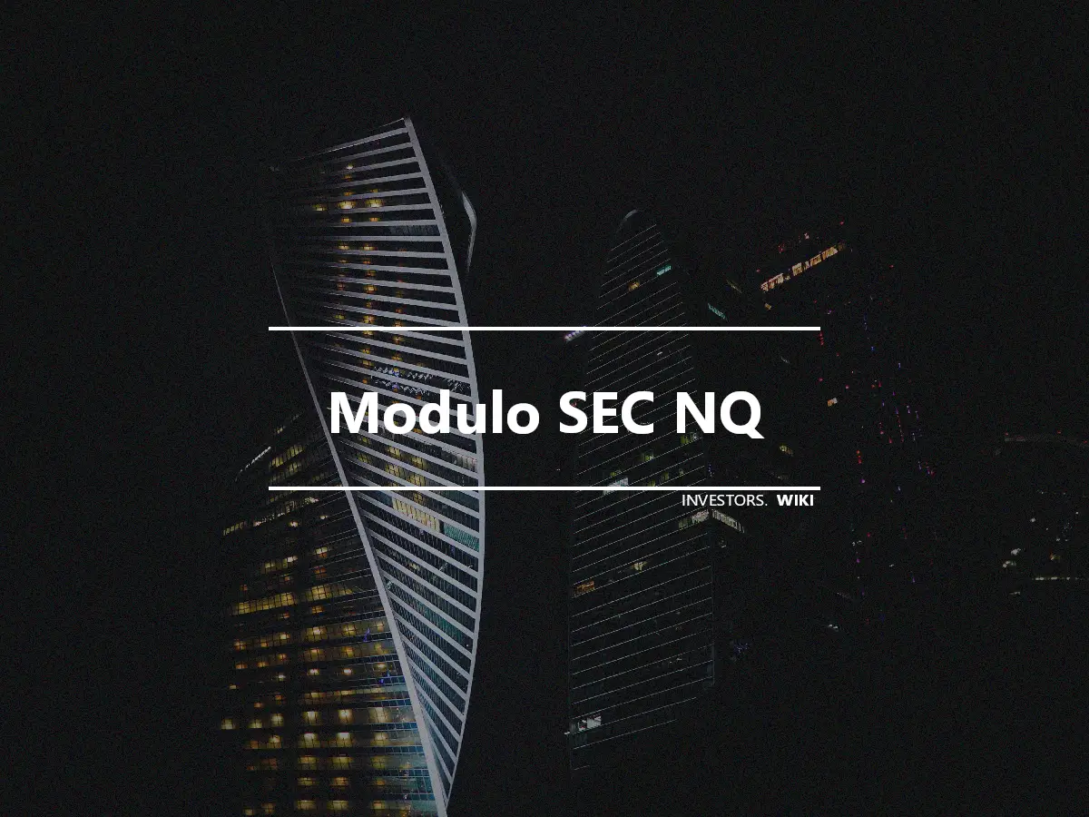 Modulo SEC NQ