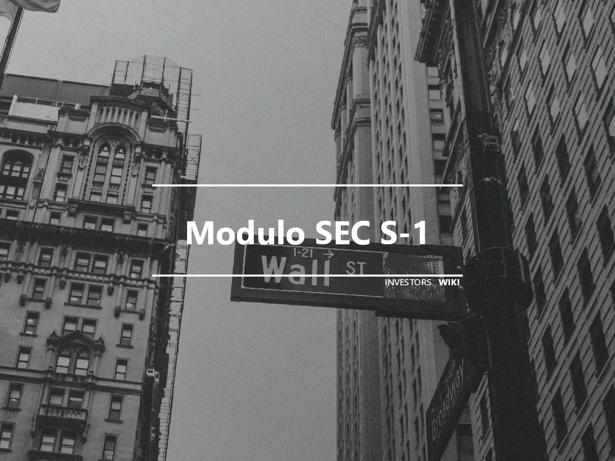 Modulo SEC S-1