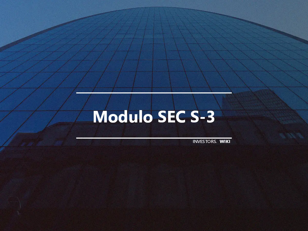 Modulo SEC S-3